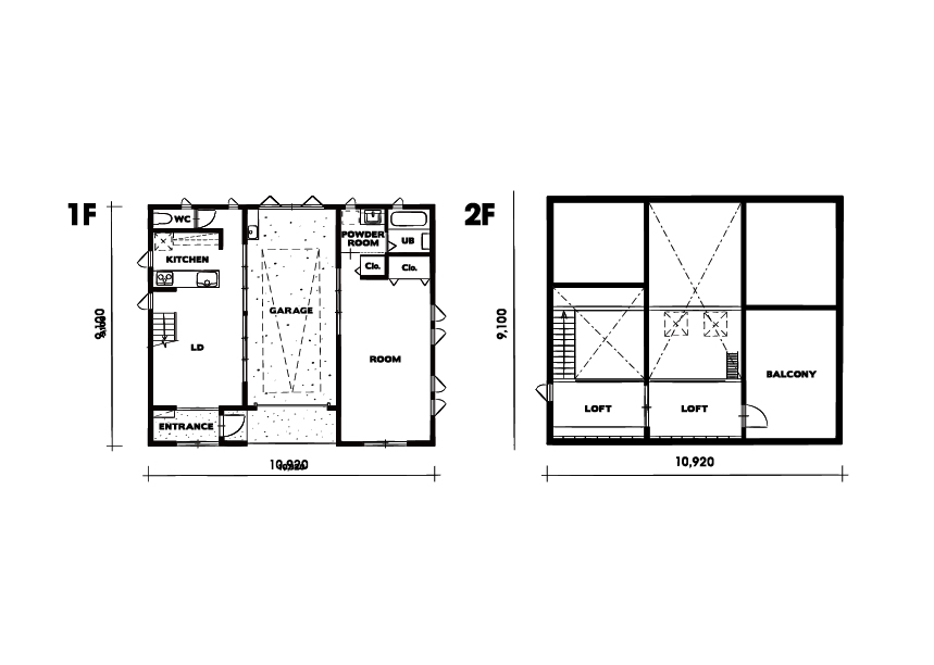 平屋、2階建て、3階建ての参考間取り(プラン図)を無料で作成いたします。