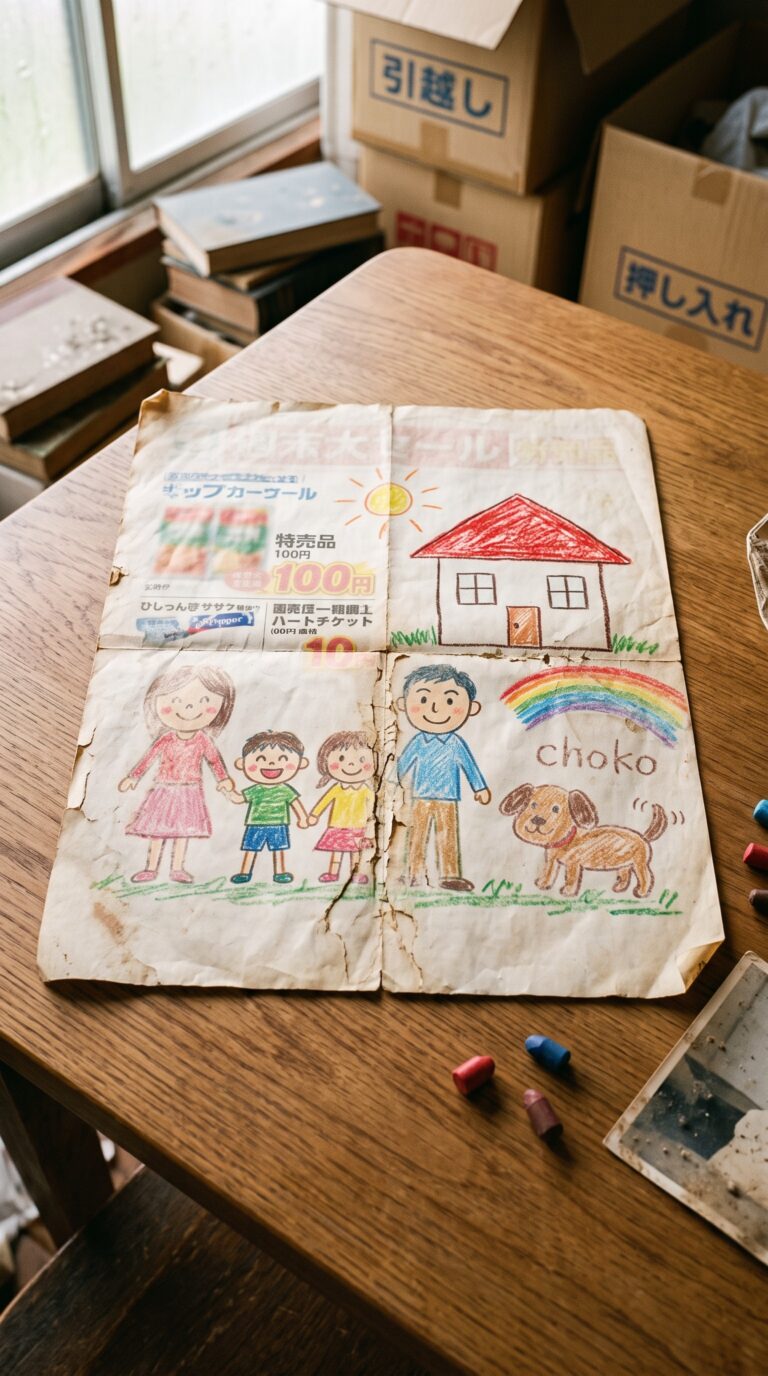 捨てられない「チラシの裏の絵」。一点物リノベーションで空間に刻む家族の歴史思い出は箱にしまわない。子どもの絵がデザインになるプリントタイルの魔法